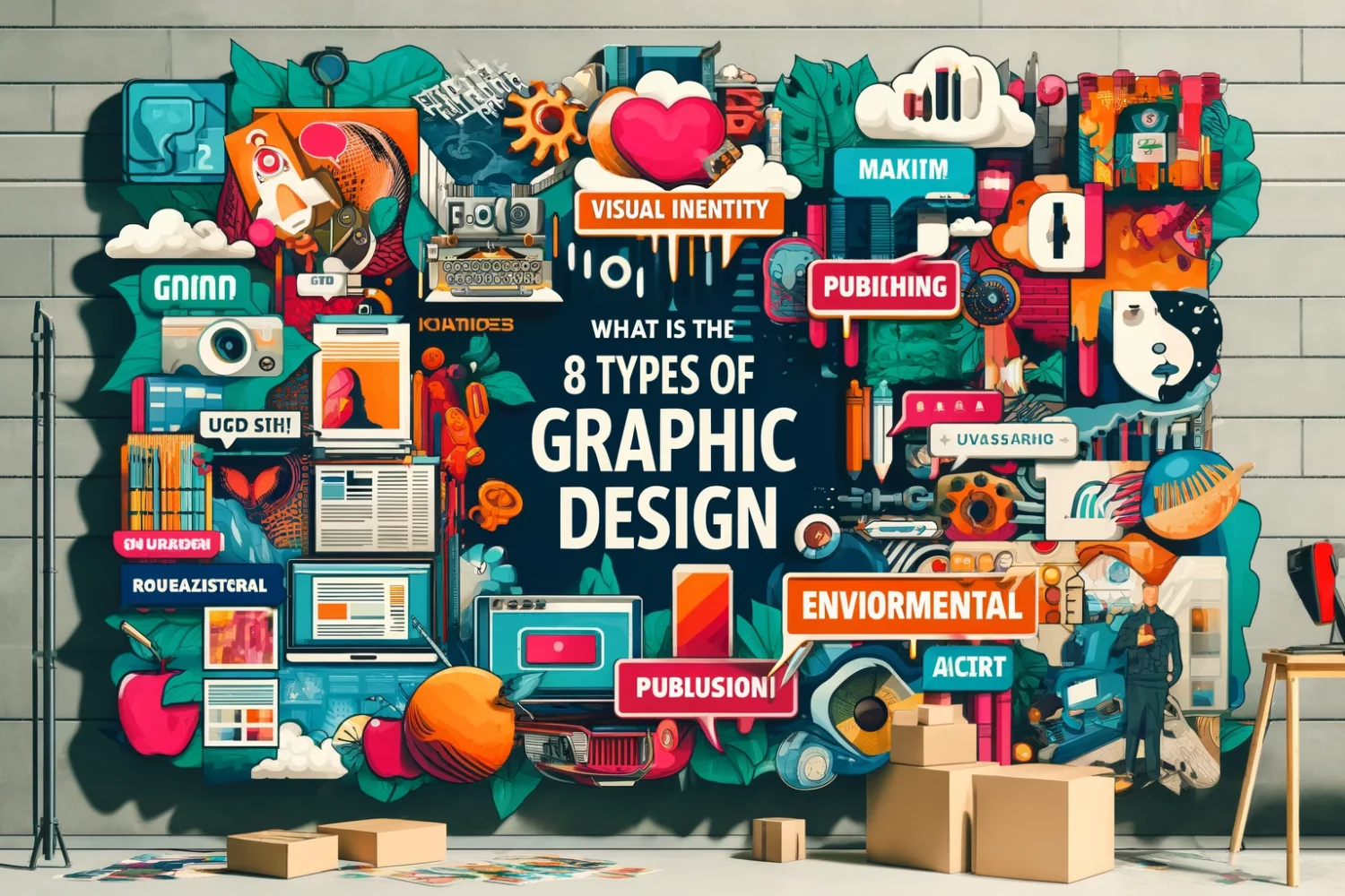 what are the 8 types of graphic design